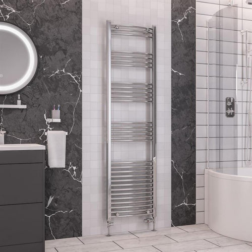 Wendover Curved Chrome Multirail 1800mm Height