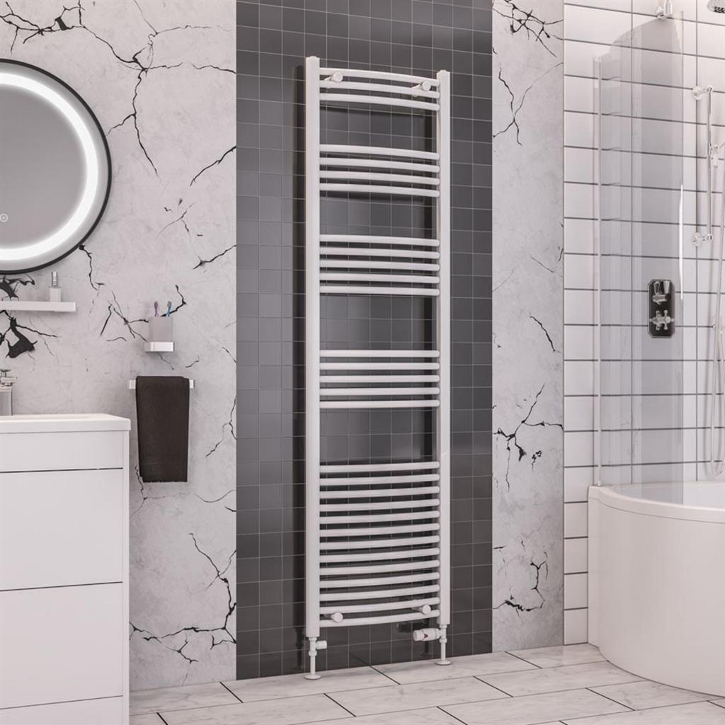Wendover Curved Gloss White Multirail 1800mm Height