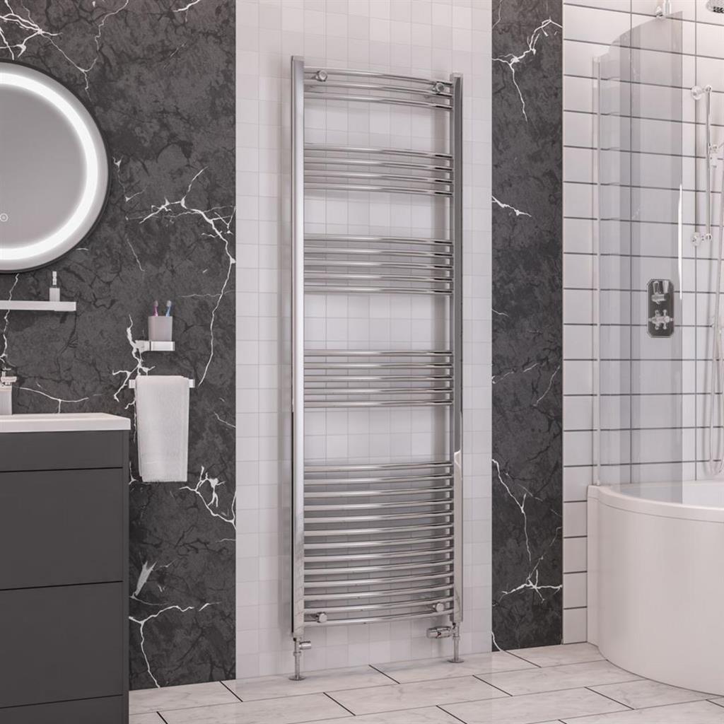 Wendover Curved Chrome Multirail 1800mm Height