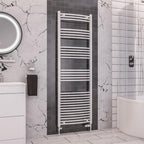 Wendover Curved Gloss White Multirail 1800mm Height