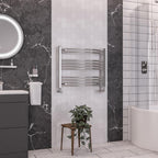 Wendover Curved Chrome Multirail 600mm Height