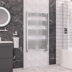 Wendover Curved Chrome Multirail 1200mm Height