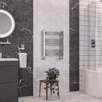 Wendover Curved Chrome Multirail 600mm Height