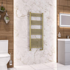 Wendover Straight Brushed Brass Multirail 1200mm Height