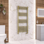 Wendover Straight Brushed Brass Multirail 1400mm Height