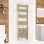 Wendover Straight Brushed Brass Multirail 1800mm Height