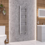 Wendover Straight Chrome Multirail 1400mm Height