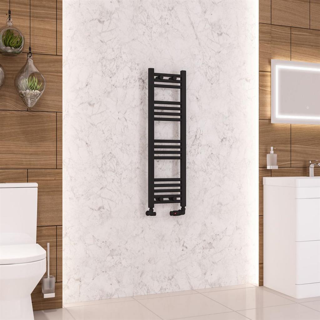 Wendover Straight Matt Black Multirail 1000mm Height