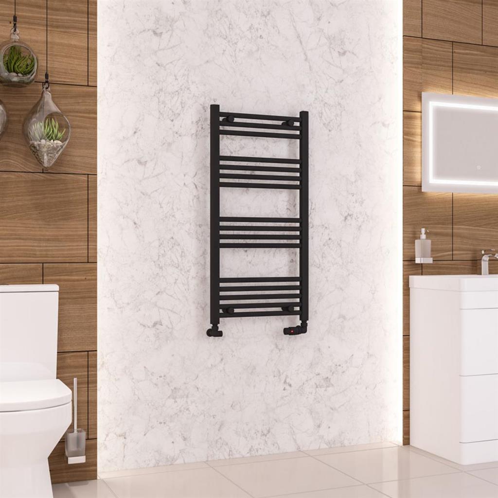 Wendover Straight Matt Black Multirail 1000mm Height