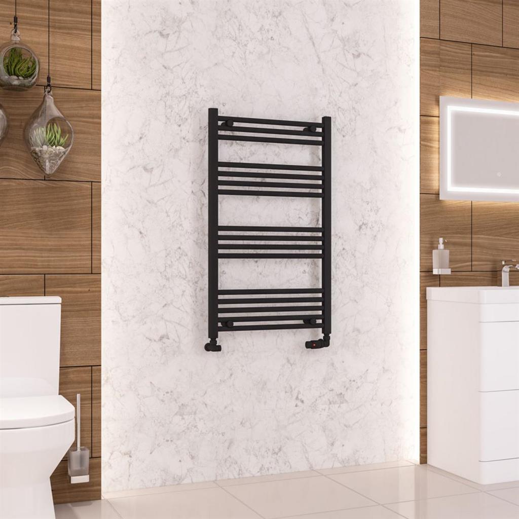 Wendover Straight Matt Black Multirail 1000mm Height