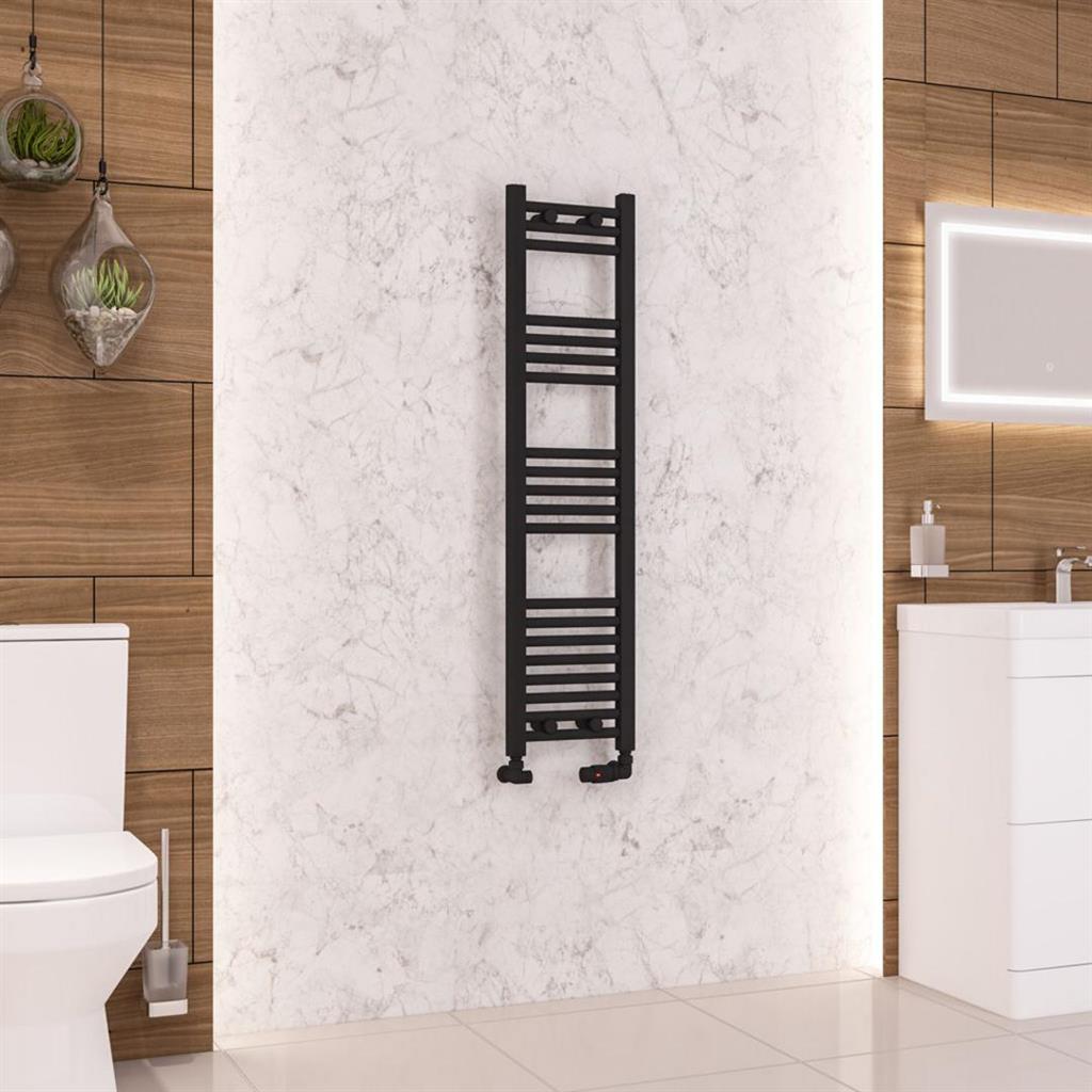 Wendover Straight Matt Black Multirail 1200mm Height