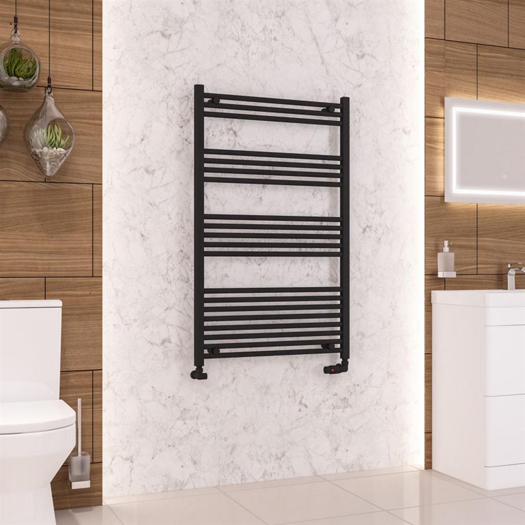 Wendover Straight Matt Black Multirail 1200mm Height