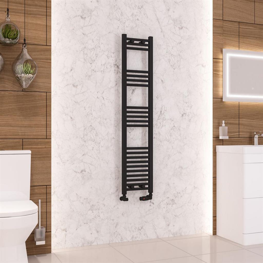 Wendover Straight Matt Black Multirail 1400mm Height