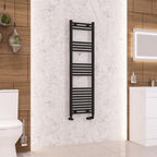 Wendover Straight Matt Black Multirail 1400mm Height