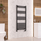 Wendover Straight Matt Black Multirail 1400mm Height