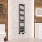 Wendover Straight Matt Black Multirail 1600mm Height