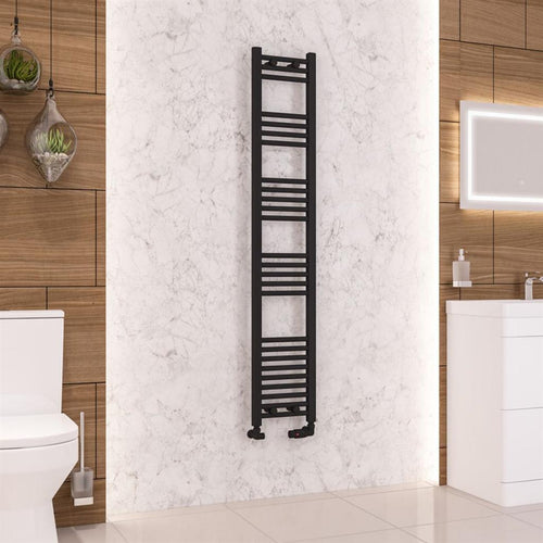 Wendover Straight Matt Black Multirail 1600mm Height