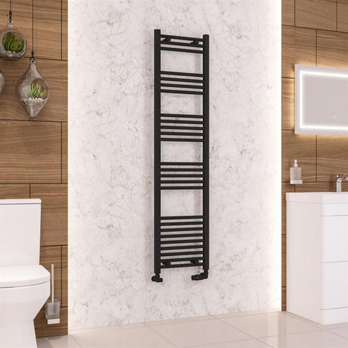 Wendover Straight Matt Black Multirail 1600mm Height