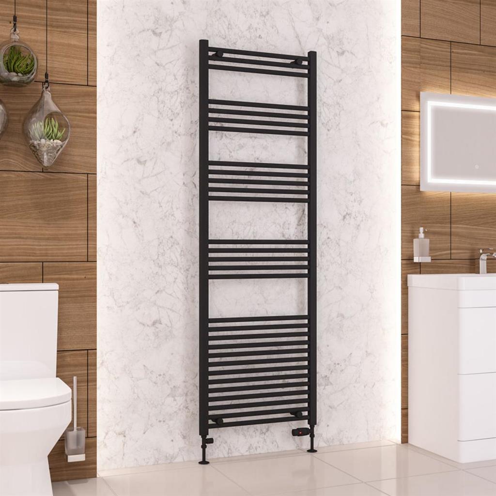 Wendover Straight Matt Black Multirail 1800mm Height