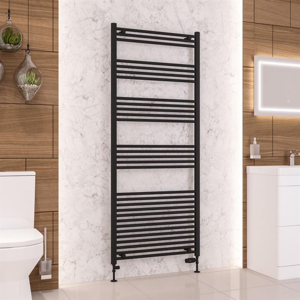 Wendover Straight Matt Black Multirail 1800mm Height