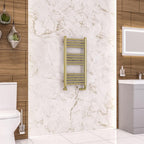 Wendover Straight Gloss Brushed Brass Multirail 800mm Height