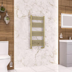 Wendover Straight Brushed Brass Multirail 1000mm Height