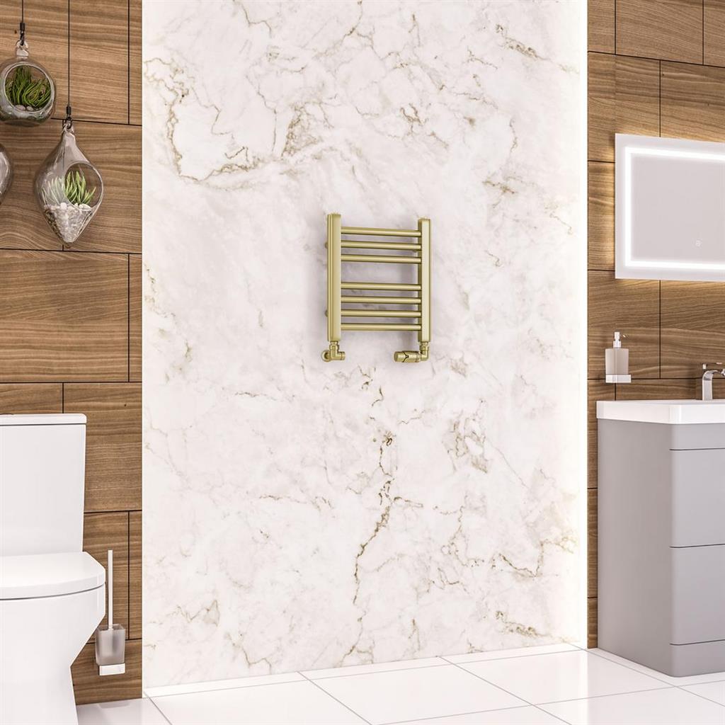 Wendover Straight Multirail 360 x 400mm Brushed Brass