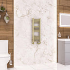 Wendover Straight Gloss Brushed Brass Multirail 800mm Height