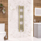 Wendover Straight Brushed Brass Multirail 1400mm Height
