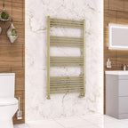 Wendover Straight Brushed Brass Multirail 1400mm Height