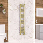 Wendover Straight Matt Brushed Brass Multirail 1600mm Height