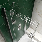Kudos Inspire 2 Panel In-Fold 8mm Bath Screen - Left Hand - Chrome