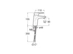 Roca Atlas Basin Mixer with Smooth Body