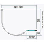 Kudos Ultimate Over Bath Panel - Corner