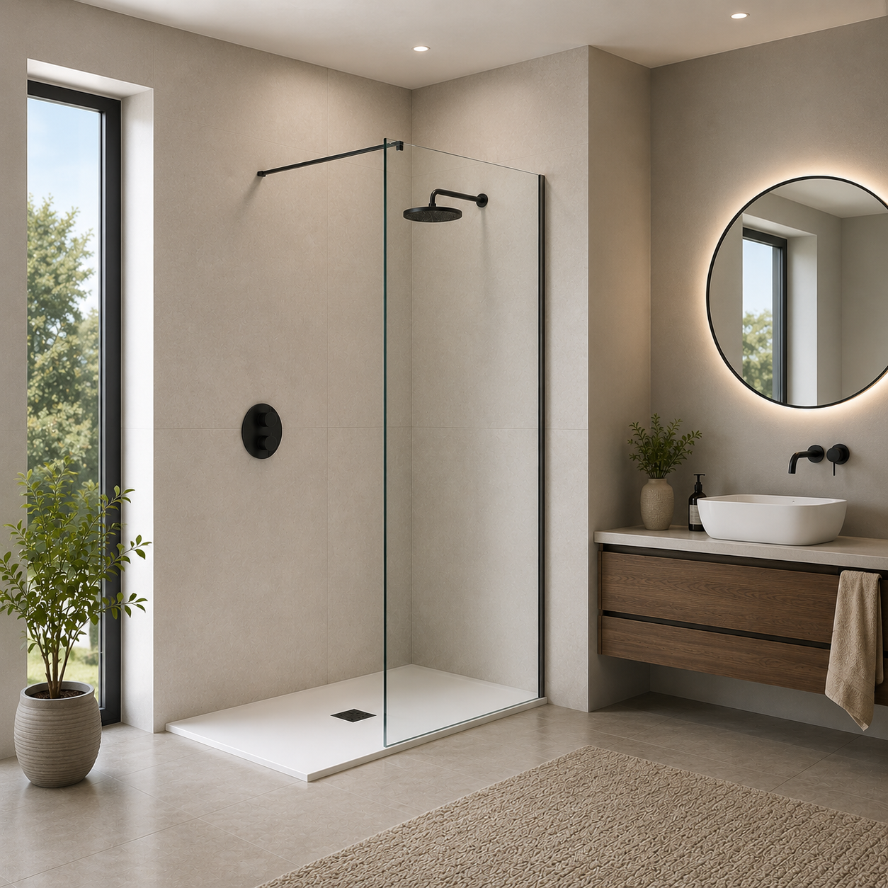 Eden 750mm Fixed Shower Screen