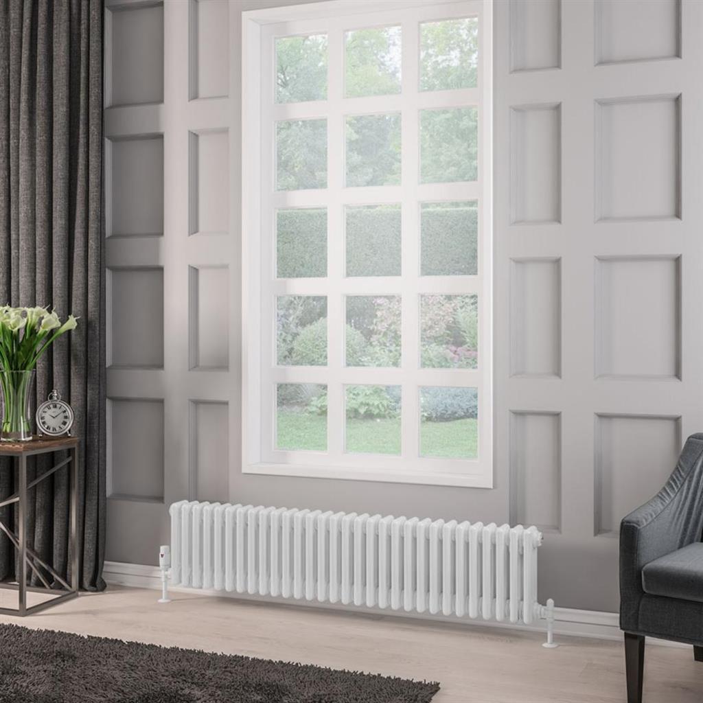 Rivassa 3 Column  Radiator - White