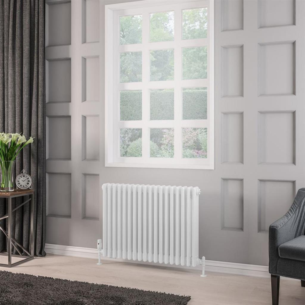 Rivassa 3 Column  Radiator - White