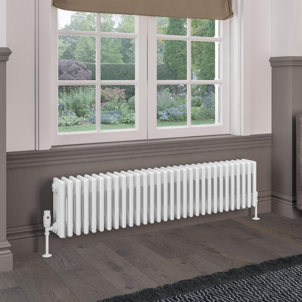 Rivassa 4 Column Radiators - Gloss White