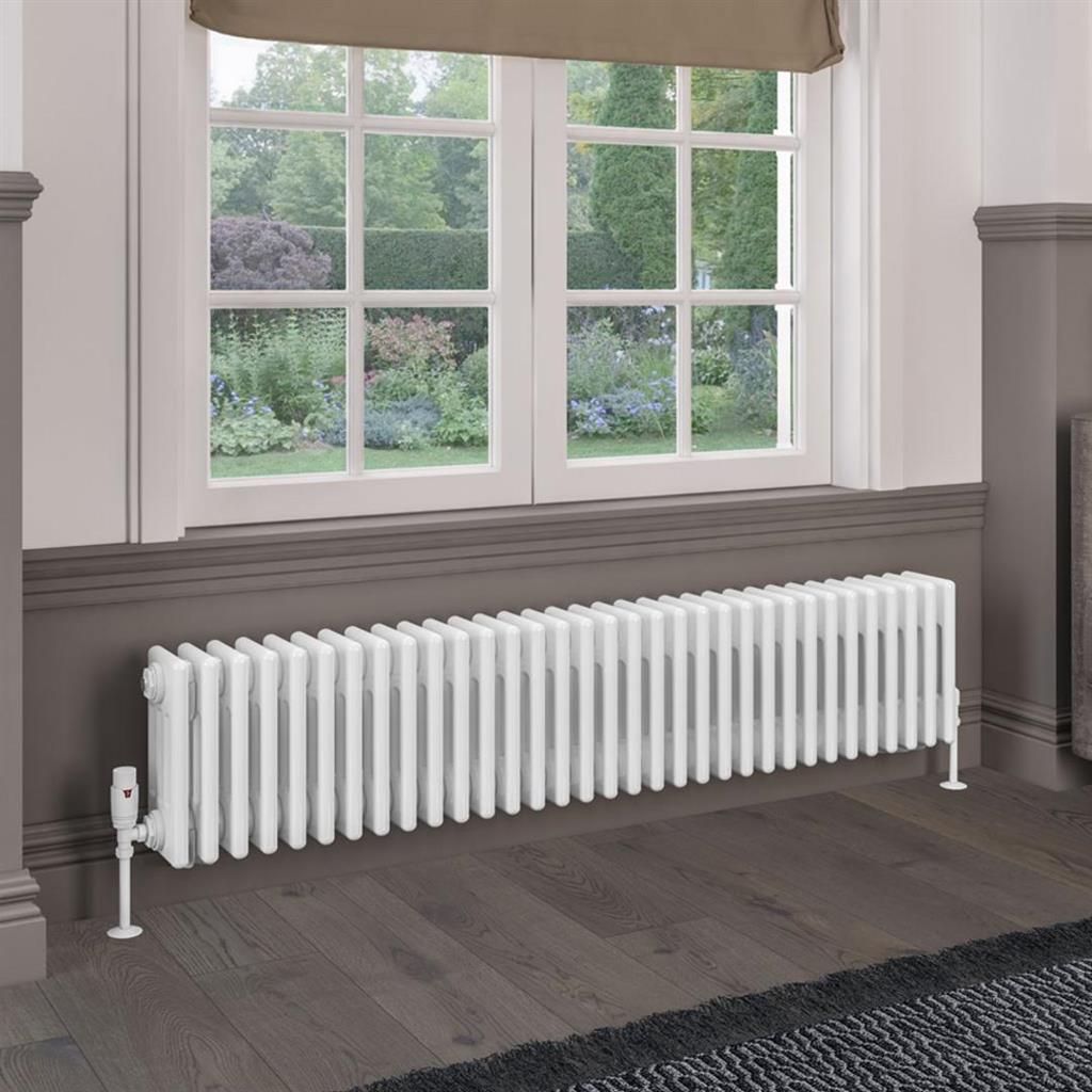 Rivassa 4 Column Radiators - Gloss White