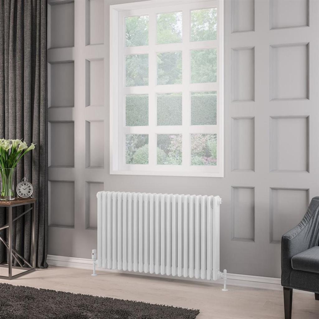 Rivassa 3 Column  Radiator - White