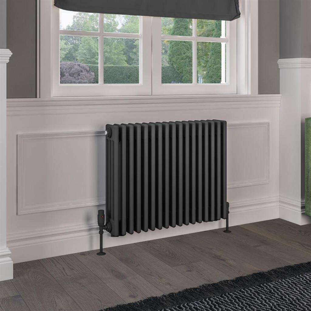 Rivassa 4 Column Radiators - Matt Anthracite