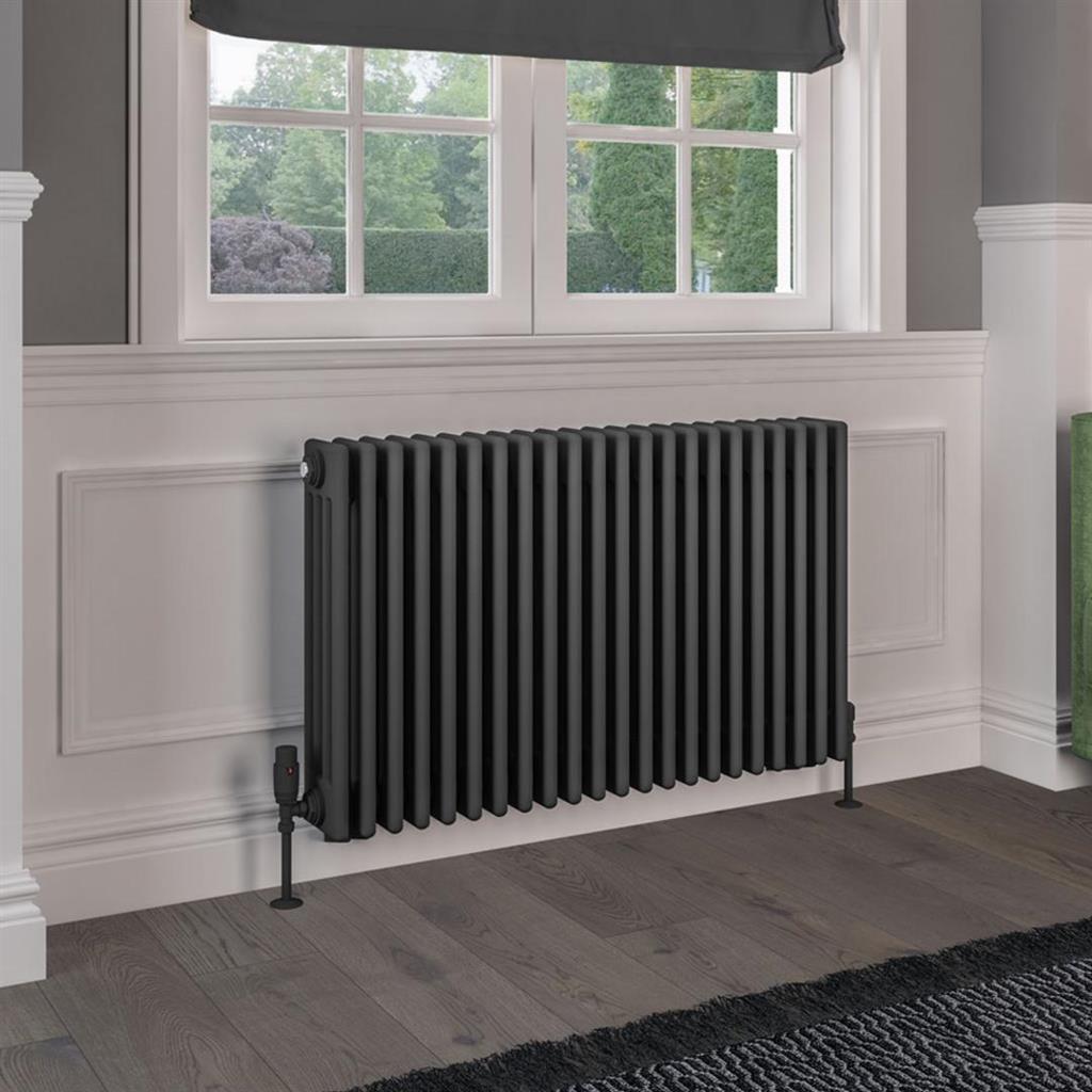 Rivassa 4 Column Radiators - Matt Anthracite