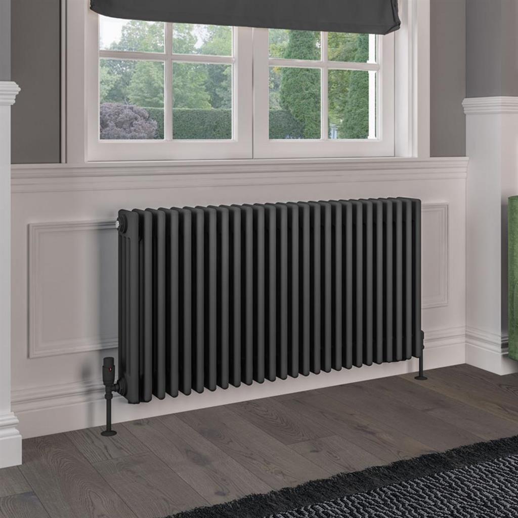 Rivassa 4 Column Radiators - Matt Anthracite