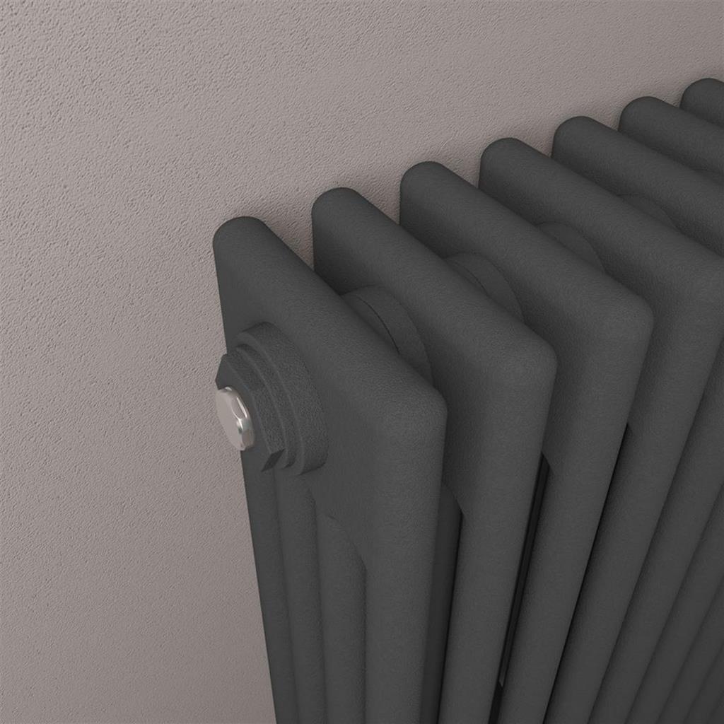 Rivassa 4 Column Radiators - Matt Anthracite