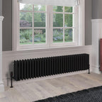 Rivassa 4 Column Radiators - Matt Black