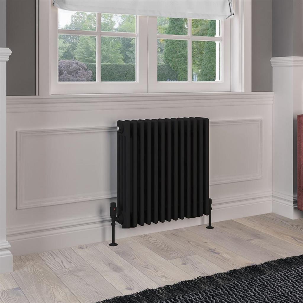 Rivassa 4 Column Radiators - Matt Black