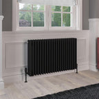 Rivassa 4 Column Radiators - Matt Black