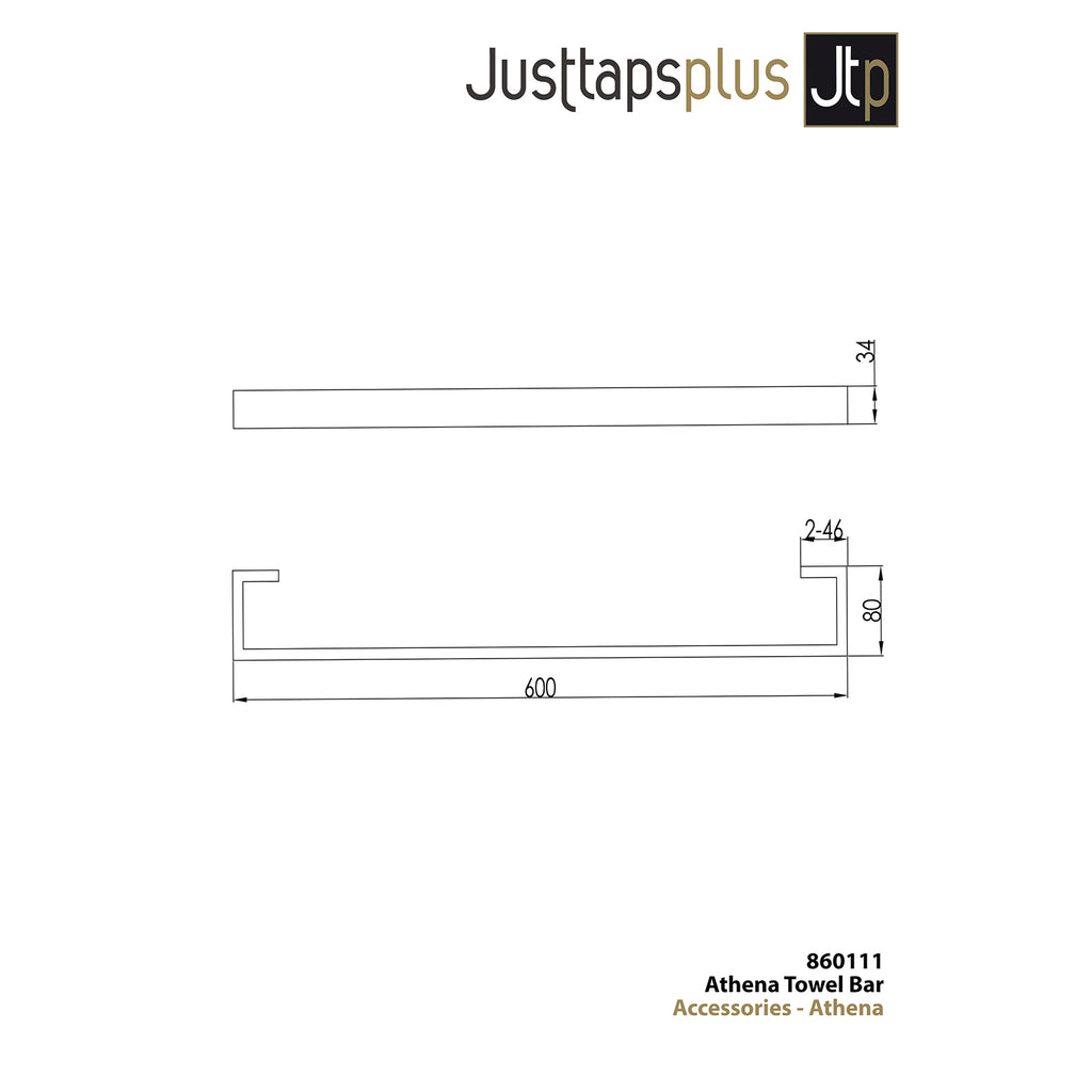 Athena Towel Bar 600mm