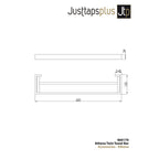 Athena Twin Towel Bar