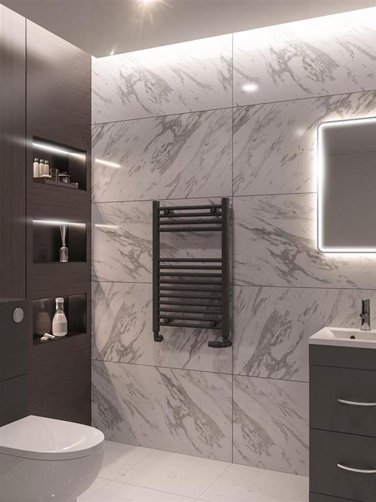 Wingrave Straight Matt Anthracite Multirail 800mm Height